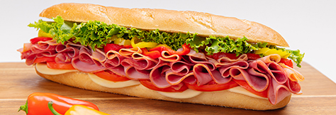 Italian grinder sub sandwich