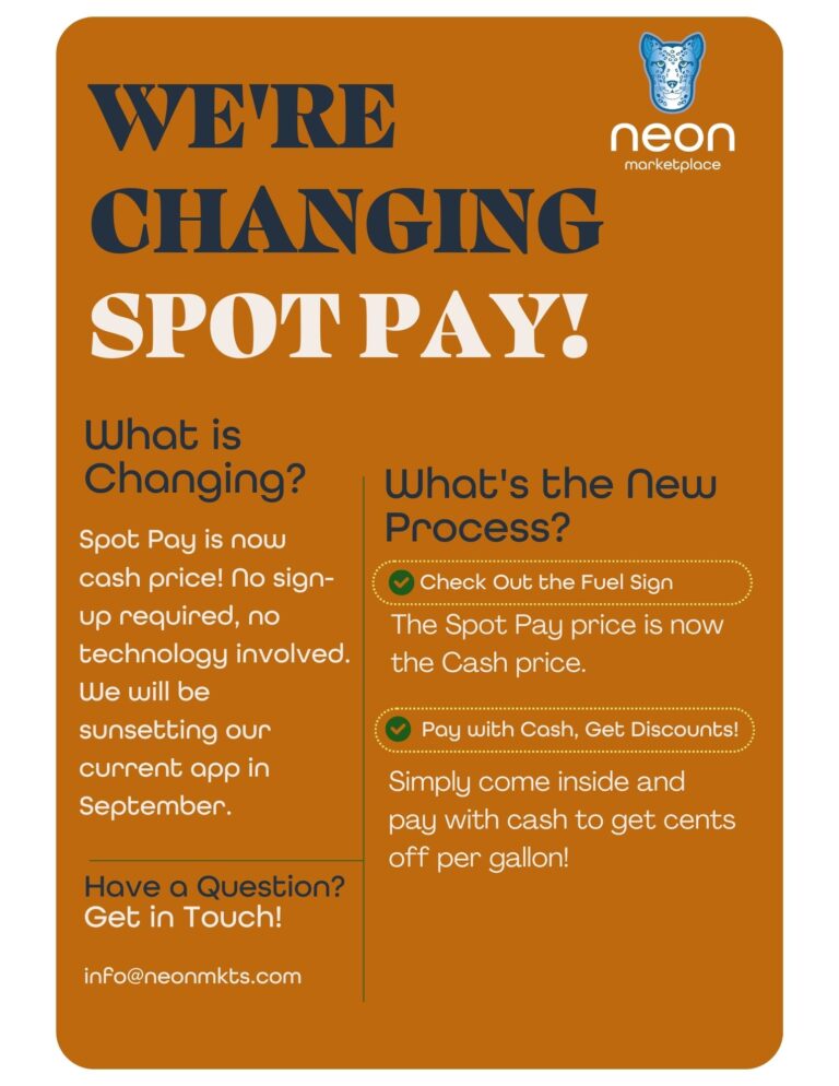 Changing Spot Pay